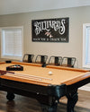 billiards canvas sign