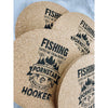 Fishing Saved Me From Being A Porn Star Cork Coasters