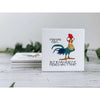 i may look calm, rooster decor, funny coaster, beverage coasters, drink coasters