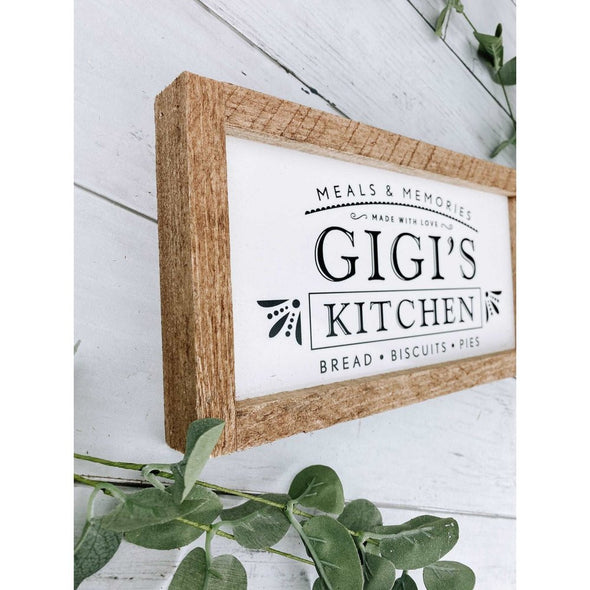Gigi's Kitchen Subway Tile Sign