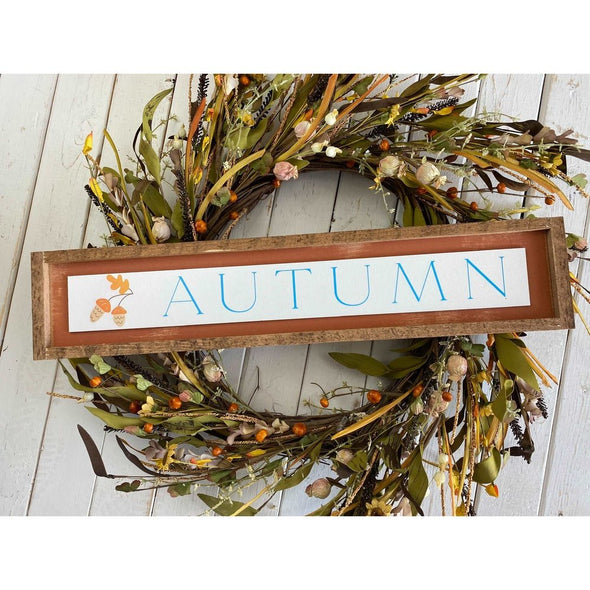 Autumn Fall Framed Sign