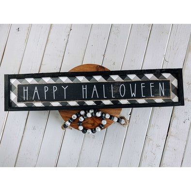 Happy Halloween Wood Sign