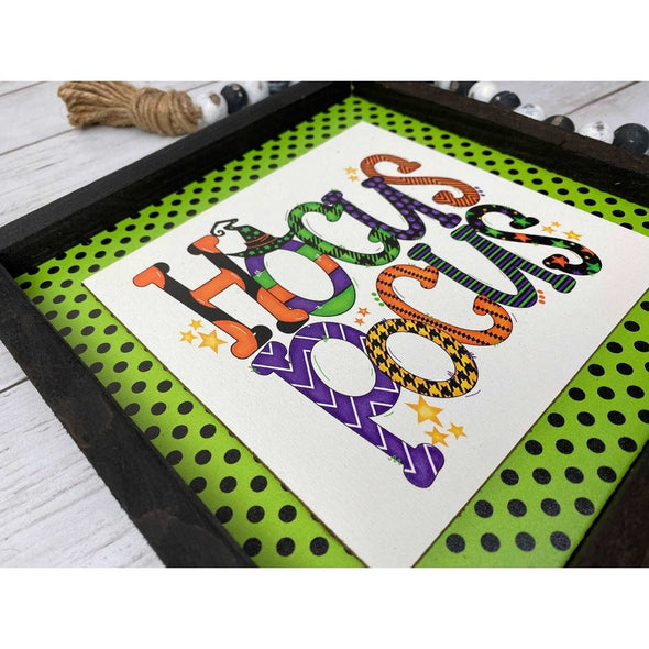 Hocus Pocus Halloween Wood Sign