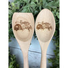 Happy Camper With Heart Wooden Spoon