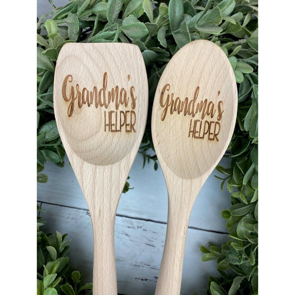 Grandma's Helper Wooden Spoon
