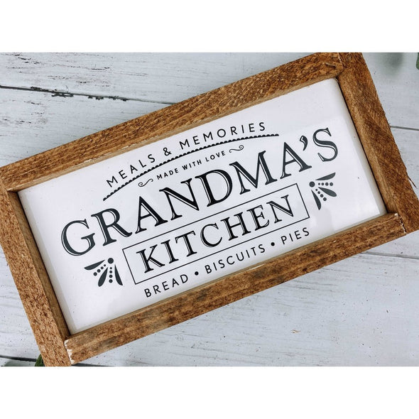 Grandma's Kitchen Subway Tile Sign