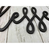 Blessed Arrow Wood Cut Word (amber)