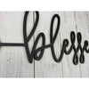 Blessed Arrow Wood Cut Word (amber)
