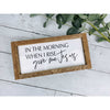 In The Morning When I Rise Give Me Jesus Subway Tile Sign