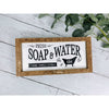 Fresh Soap & Water Hand Towels Extra Subway Tile Sign