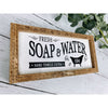 Fresh Soap & Water Hand Towels Extra Subway Tile Sign