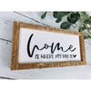Home Is Where My Dog Is Subway Tile Sign, Dog Decor