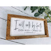 i will walk by faith subway tile sign