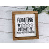 Adulting Difficult AF Subway Tile Sign, Funny Decor, Wood Sign