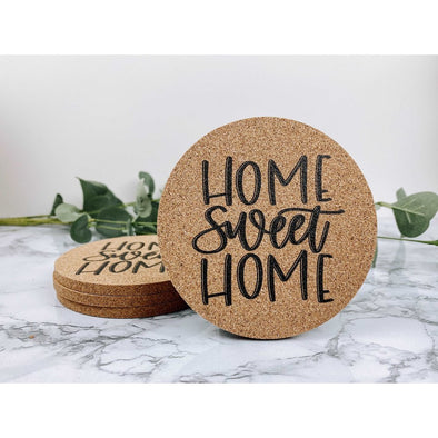 Home Sweet Home Cork Coasters