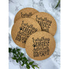 Everything Taste Better With Dog Hair In It Cork Coasters