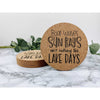 boat waves, sun rays, lake days, lake coasters, summer coasters, lake house coasters, beverage coasters, drink coasters