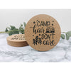 Camp Hair Don't Care Cork Coasters