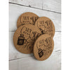 Hot Coco Mugs And Winter Morning Hugs Cork Coasters