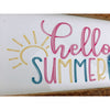 Hello Summer With Snow Cone Subway Tile Sign