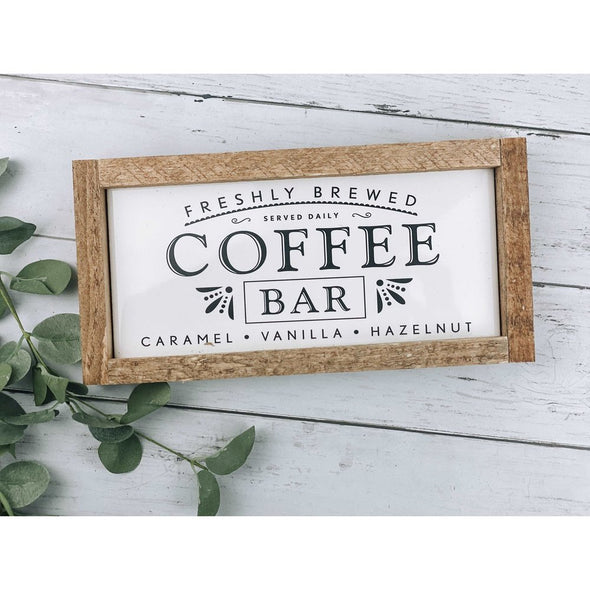 Coffee Bar Subway Tile Sign