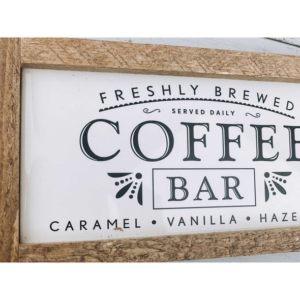 Coffee Bar Subway Tile Sign