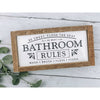 Bathroom Rules, Be Sweet Close The Seat Subway Tile Sign