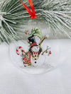 snowman and gnome christmas ornament