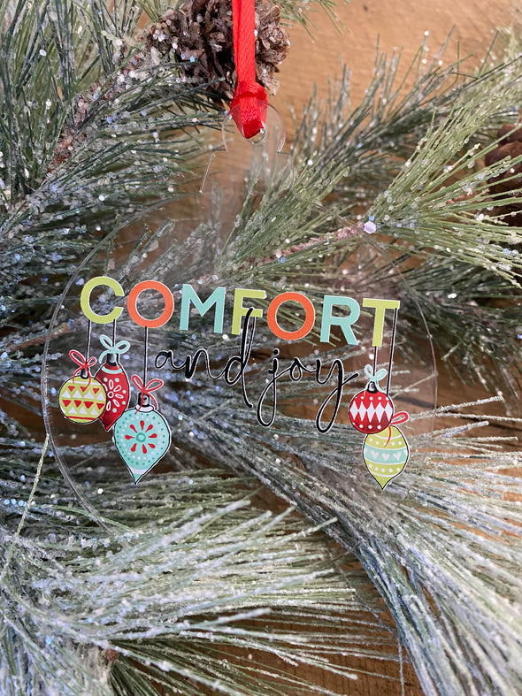 Comfort And Joy Christmas Ornament