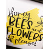 honey bees and flowers please sign