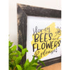 honey bees and flowers please sign