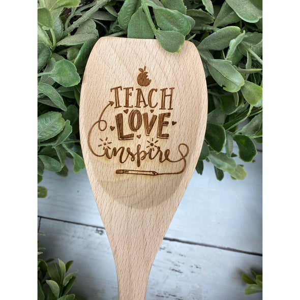 Teach Love Inspire Wooden Spoon