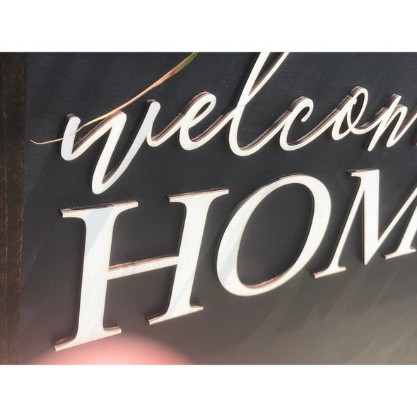 Welcome Home Wood Sign