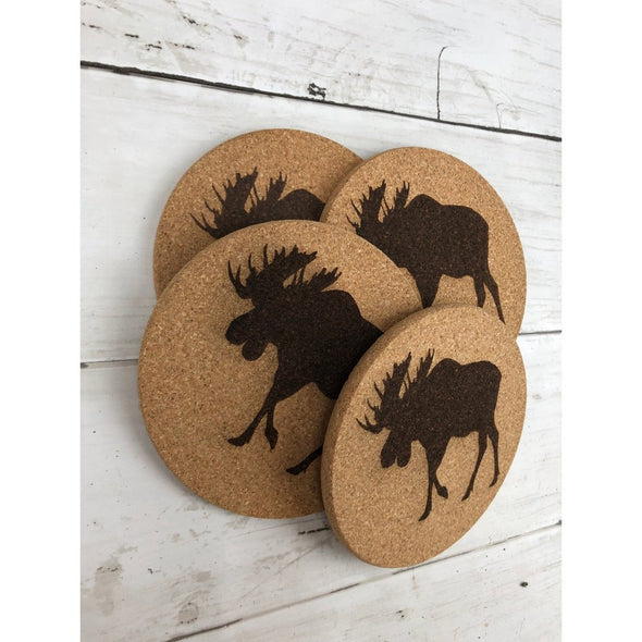 Moose Cork Coasters