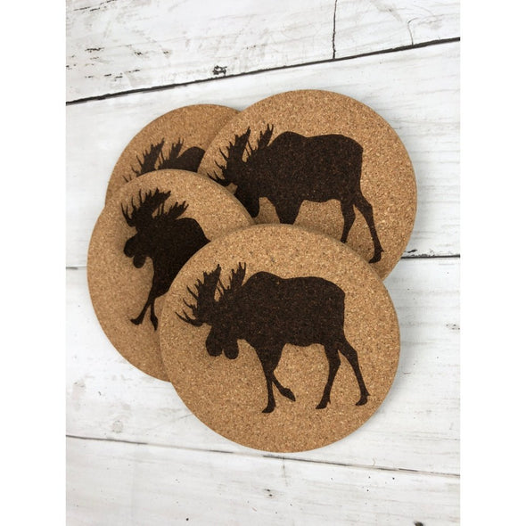 Moose Cork Coasters