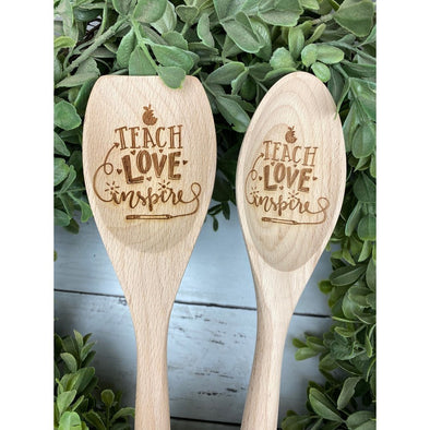 Teach Love Inspire Wooden Spoon