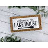 welcome to our lake house subway tile sign