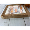 pumpkin patch, pie, bonfire subway tile sign