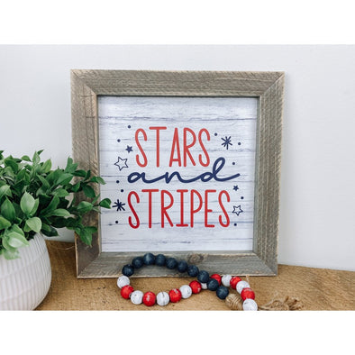 stars & stripes patriotic sign