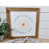 There Is Beauty In Everything Retro Wood Sign