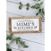 mimi's kitchen subway tile sign