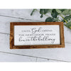 until god opens the next door praise him in the hallway sign