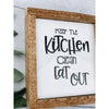 keep the kitchen clean, eat out subway tile sign