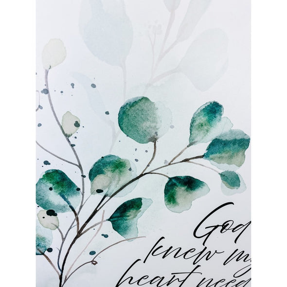 God Knew My Heart Needed You Wood Sign