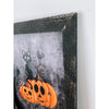 Black Cat And Pumpkins Halloween Sign