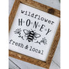 wildflower honey fresh & local subway tile sign