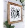 our family just the right mix of chaos subway tile sign