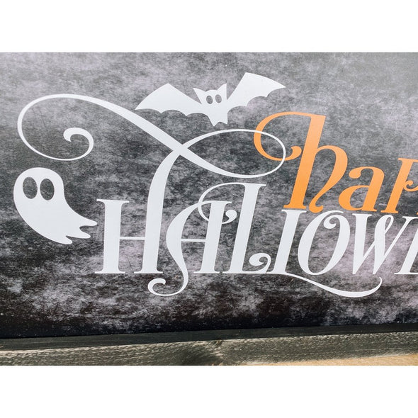 Happy Halloween Wood Sign