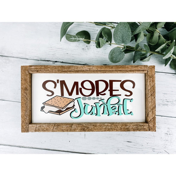 s'mores junking camping subway tile sign