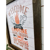 Welcome To Our Campfire Camping Sign